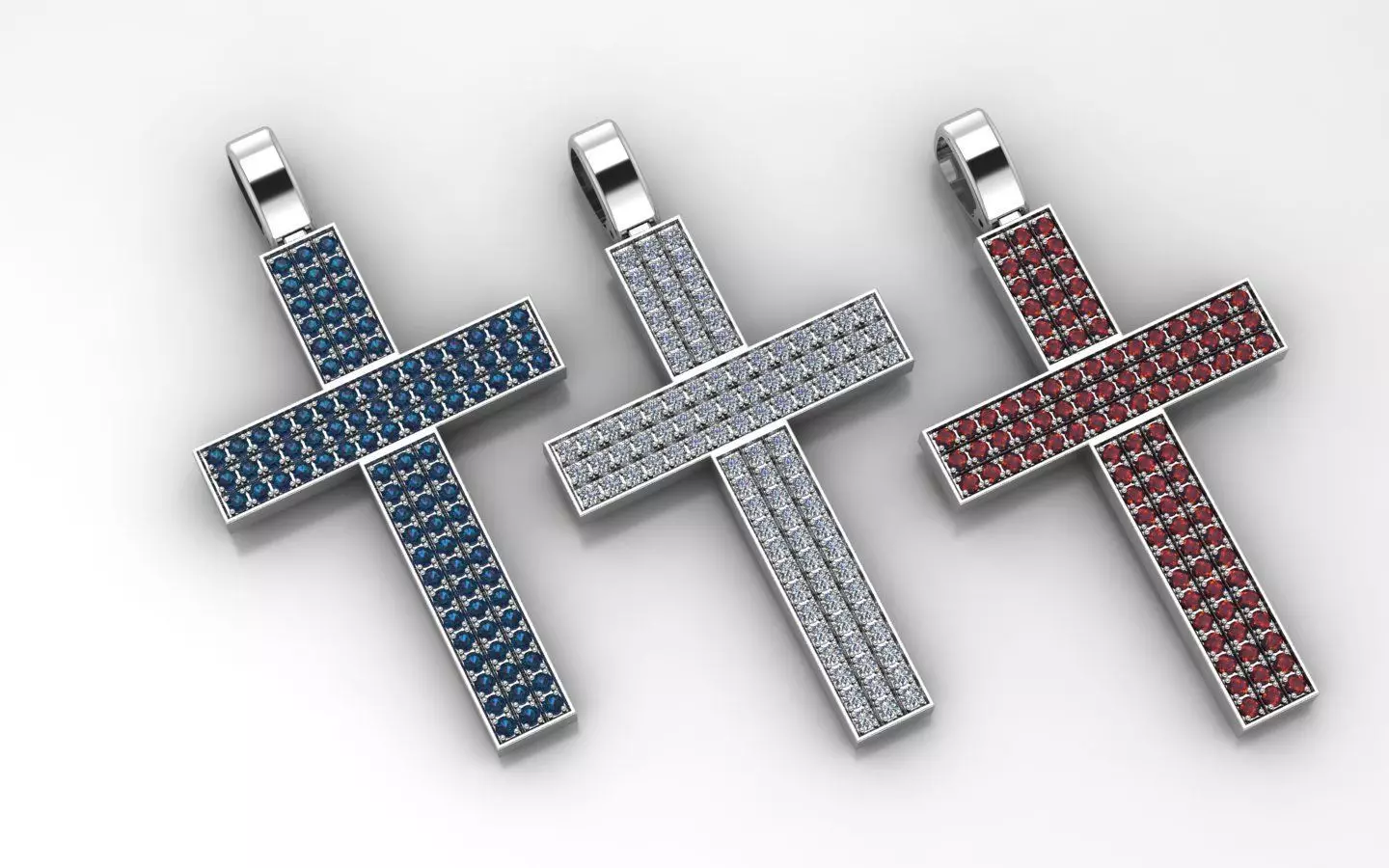 gold cross 2 3D print model_0