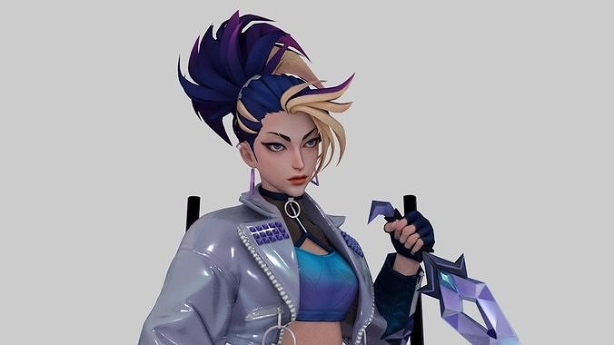 Akali League of legends kda all out 3D print model