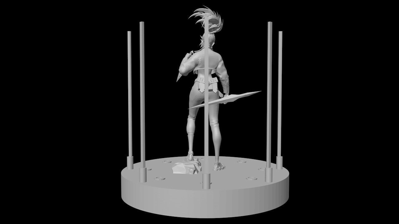 Akali League of legends kda all out 3D print model_7