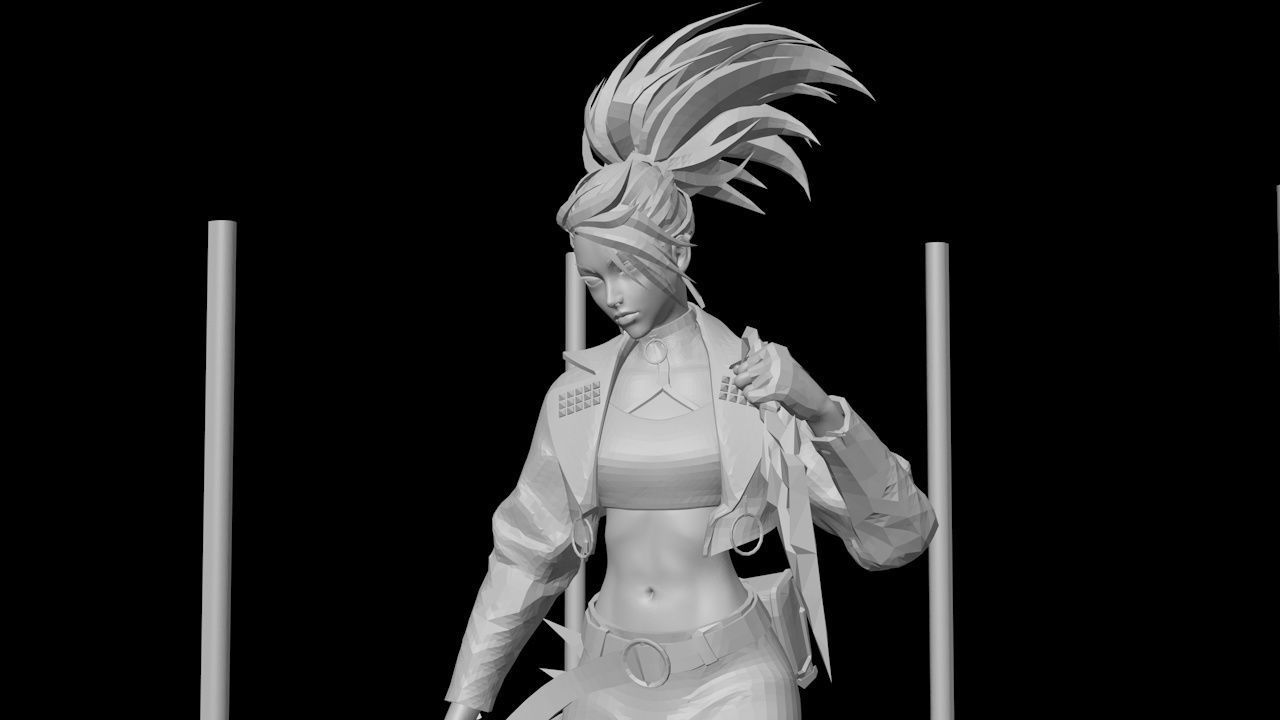 Akali League of legends kda all out 3D print model_11