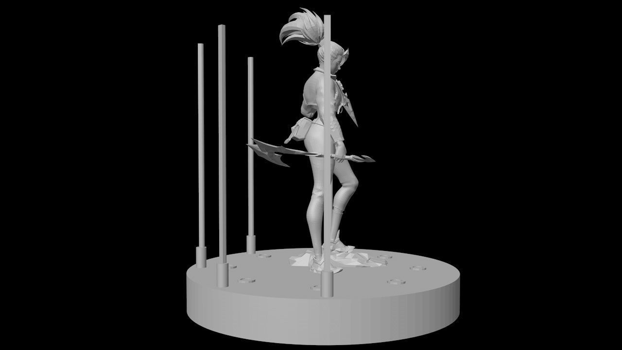 Akali League of legends kda all out 3D print model_5
