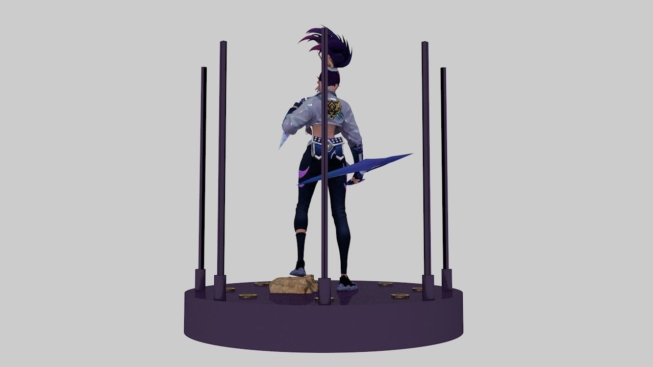 Akali League of legends kda all out 3D print model_6