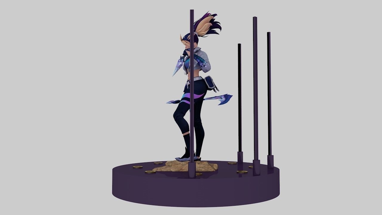 Akali League of legends kda all out 3D print model_8