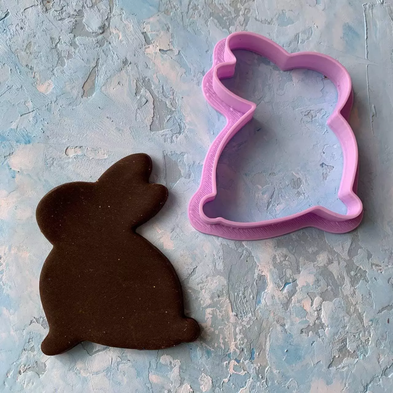Easter bunny Cookie Cutter 3D print model_0