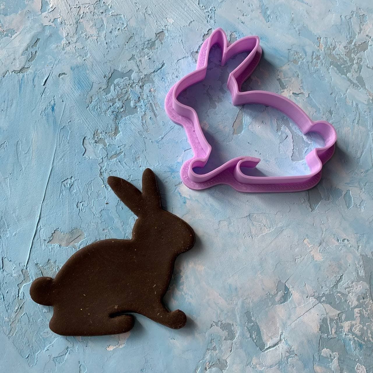 Easter bunny Cookie Cutter 3D print model_1