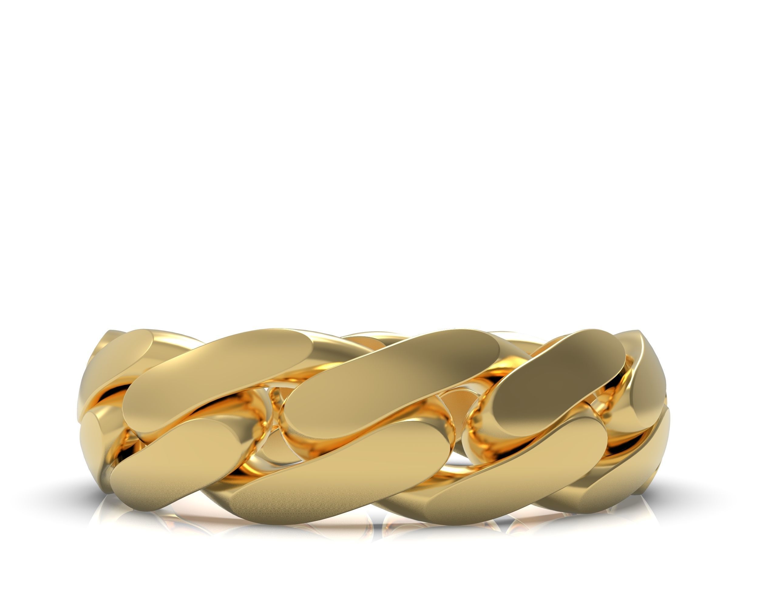 Cuban ring 6 mm wide size 62 3D print model_9