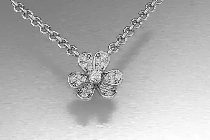 Pendant flower van cleef