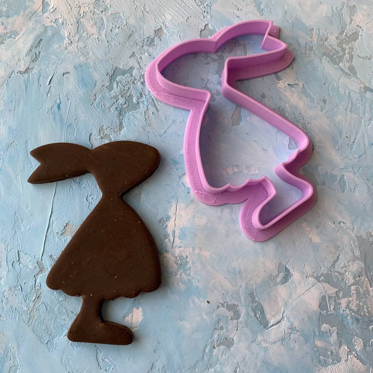Easter bunny Cookie Cutter 3D print model_3