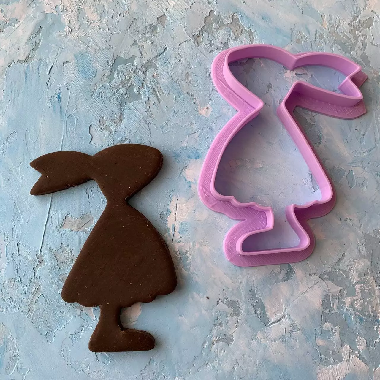 Easter bunny Cookie Cutter 3D print model_0