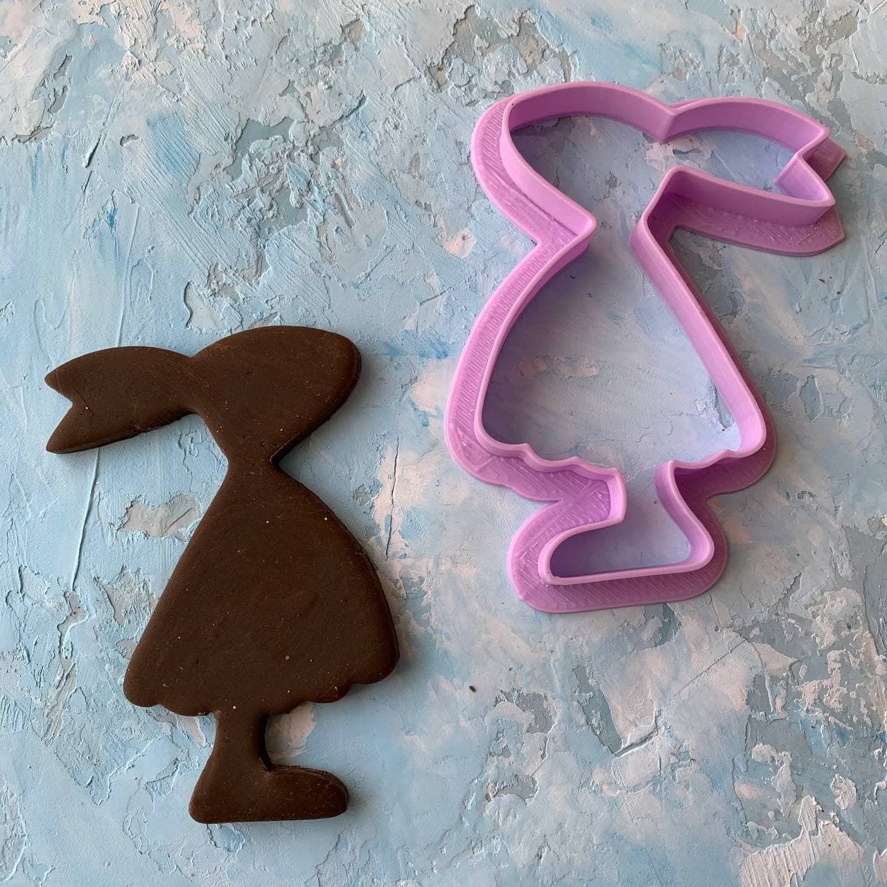 Easter bunny Cookie Cutter 3D print model_2