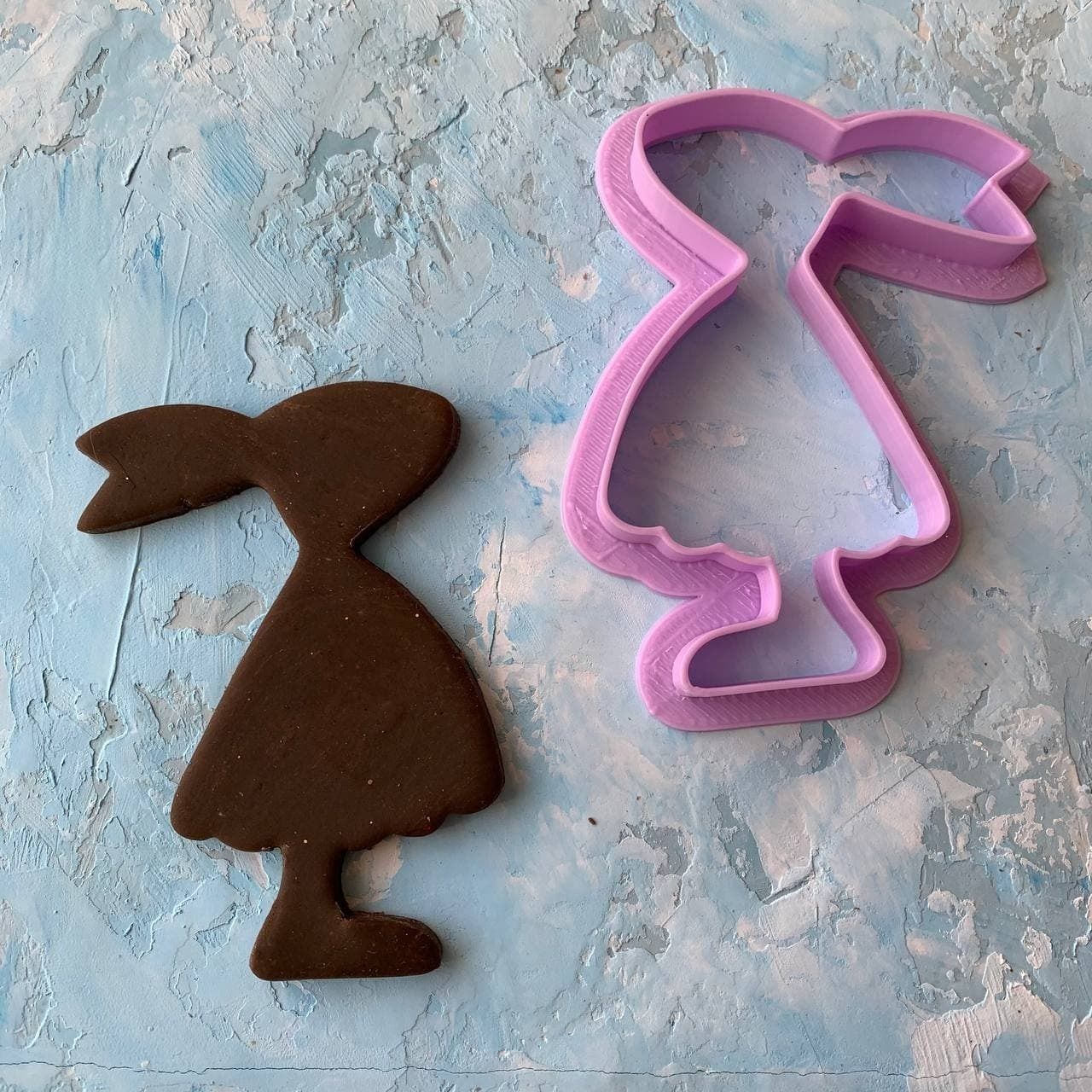 Easter bunny Cookie Cutter 3D print model_1