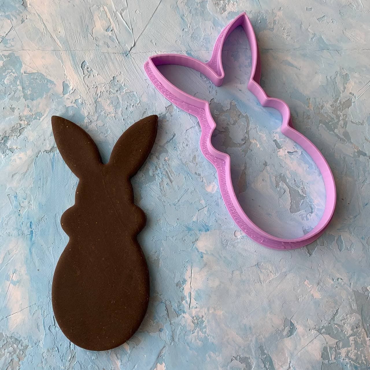 Easter bunny Cookie Cutter 3D print model_1