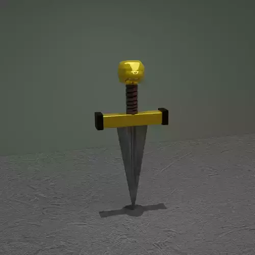 Dagger Sword A small sword New design sword Low-poly 3D model