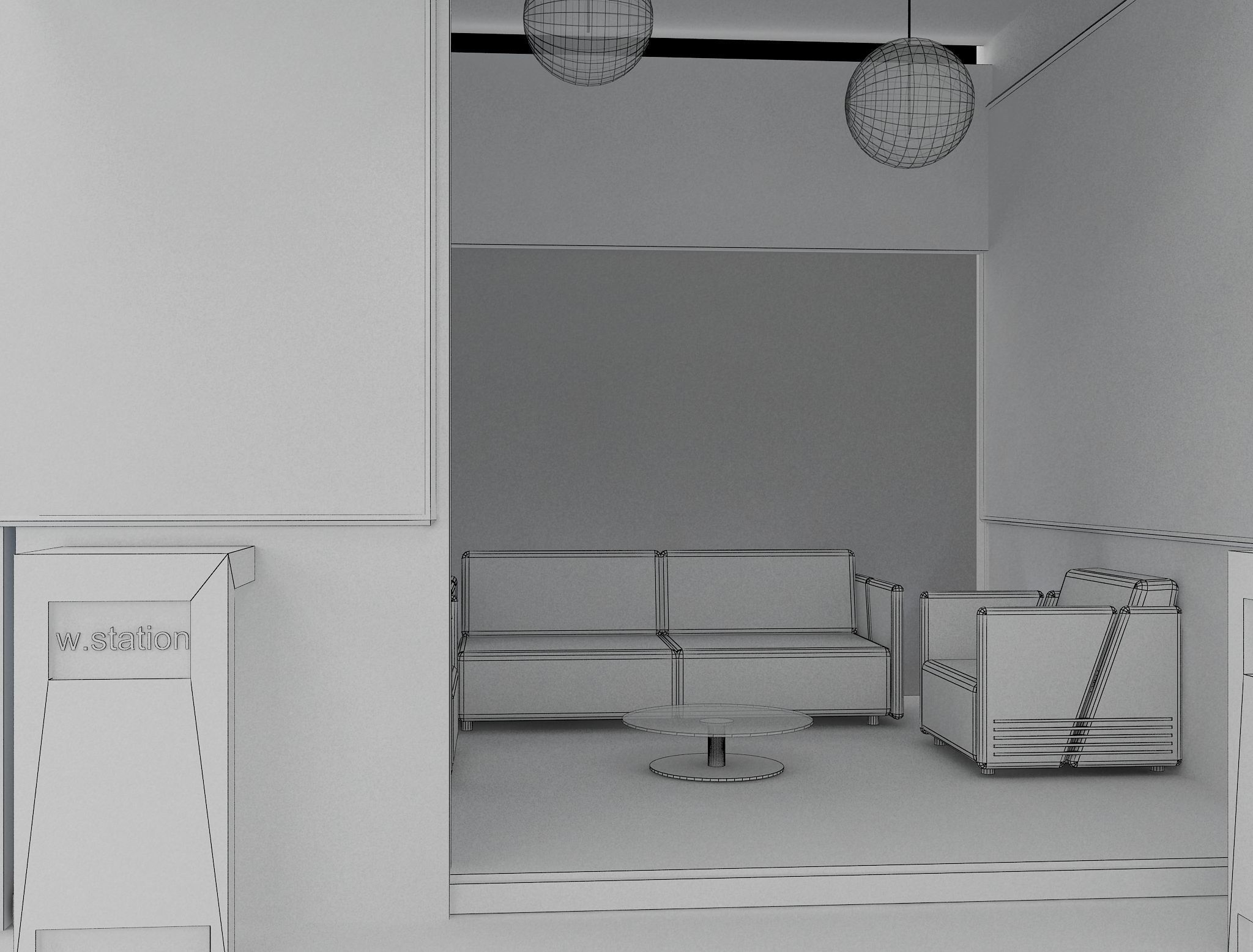 Booth Exhibition Stand a565b 3D model_15