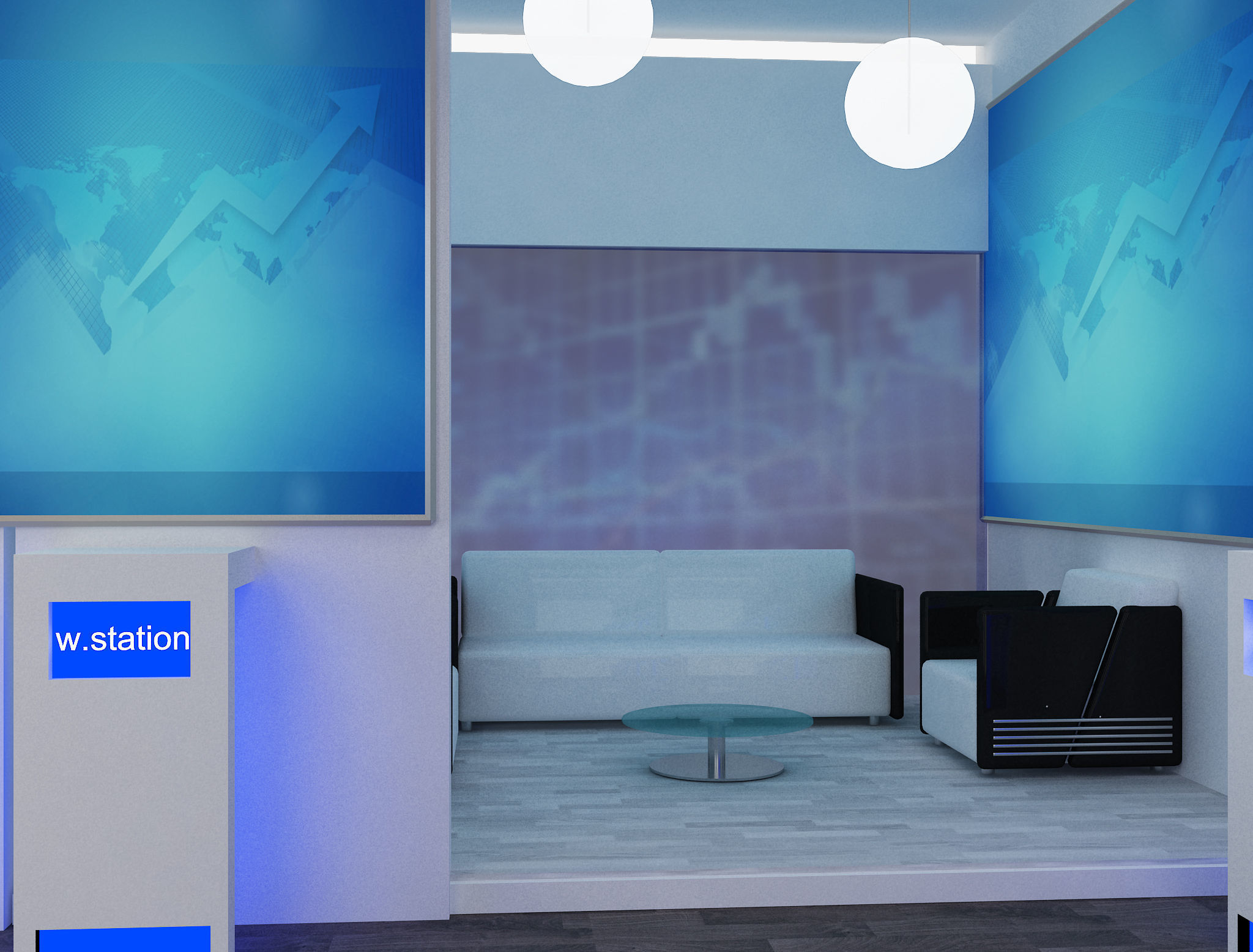 Booth Exhibition Stand a565b 3D model_14