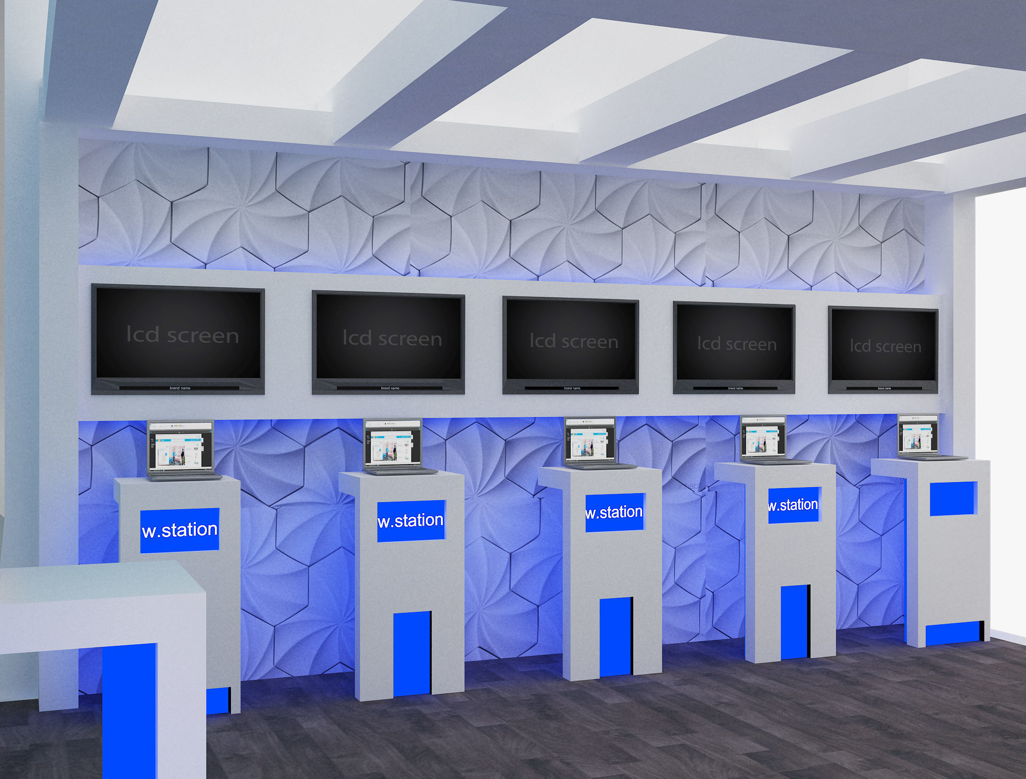 Booth Exhibition Stand a565b 3D model_18