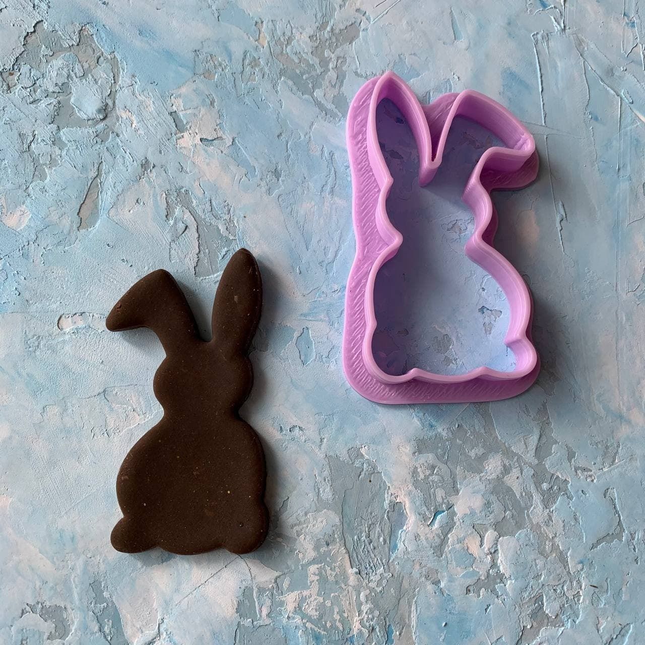 Easter bunny Cookie Cutter 3D print model_2