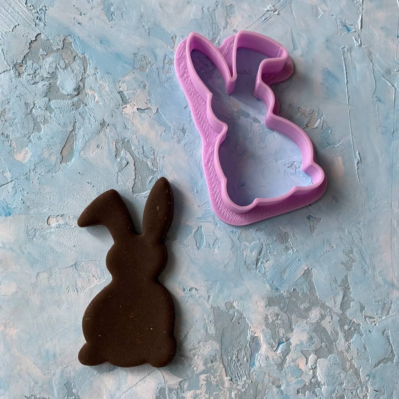 Easter bunny Cookie Cutter 3D print model_1
