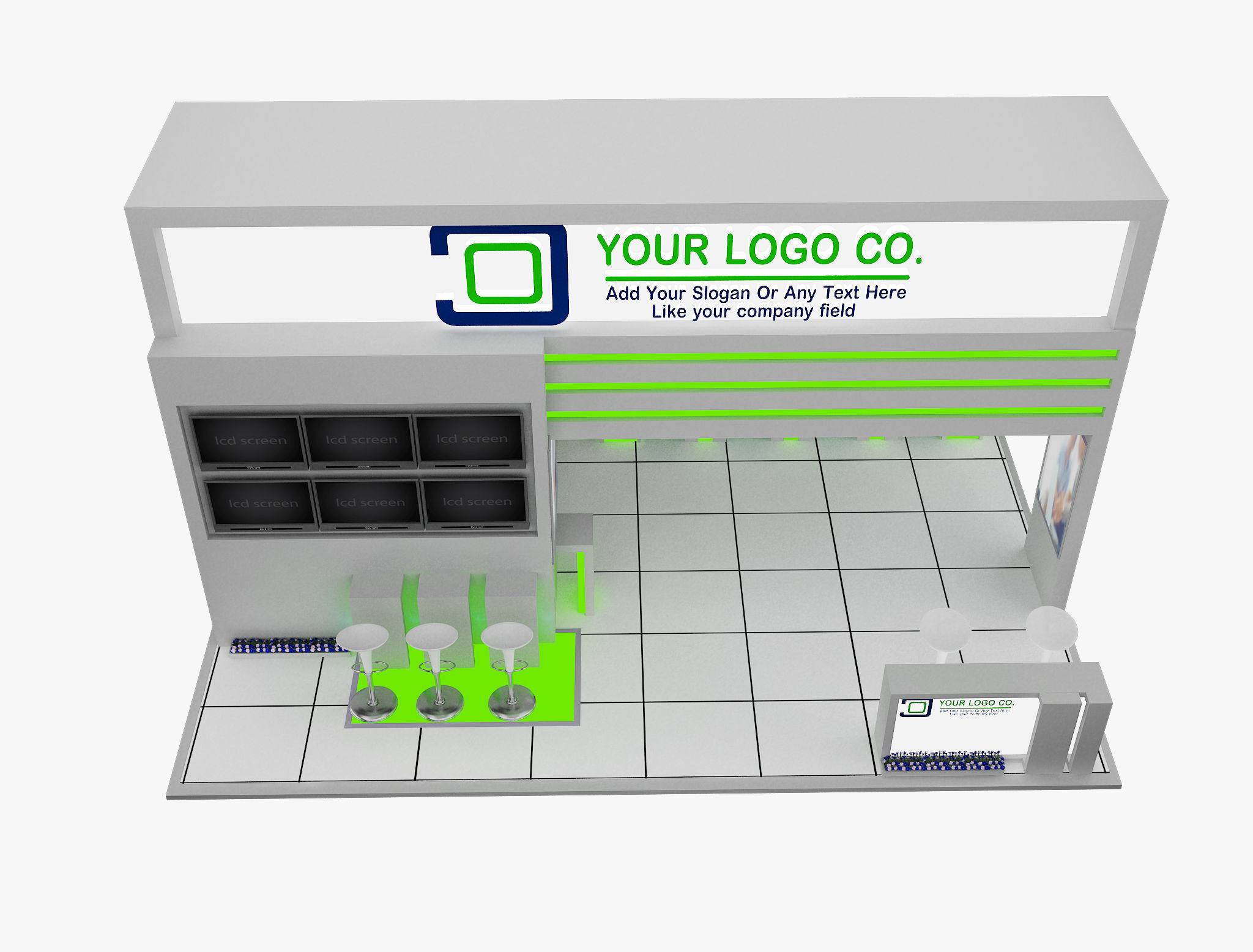 Booth Exhibition Stand a565c  3D model_2