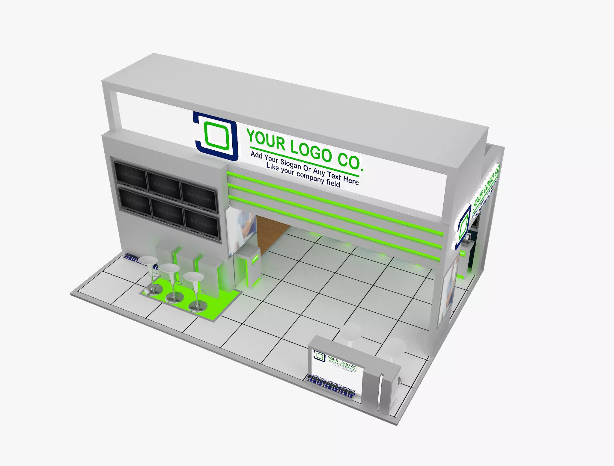 Booth Exhibition Stand a565c  3D model_0