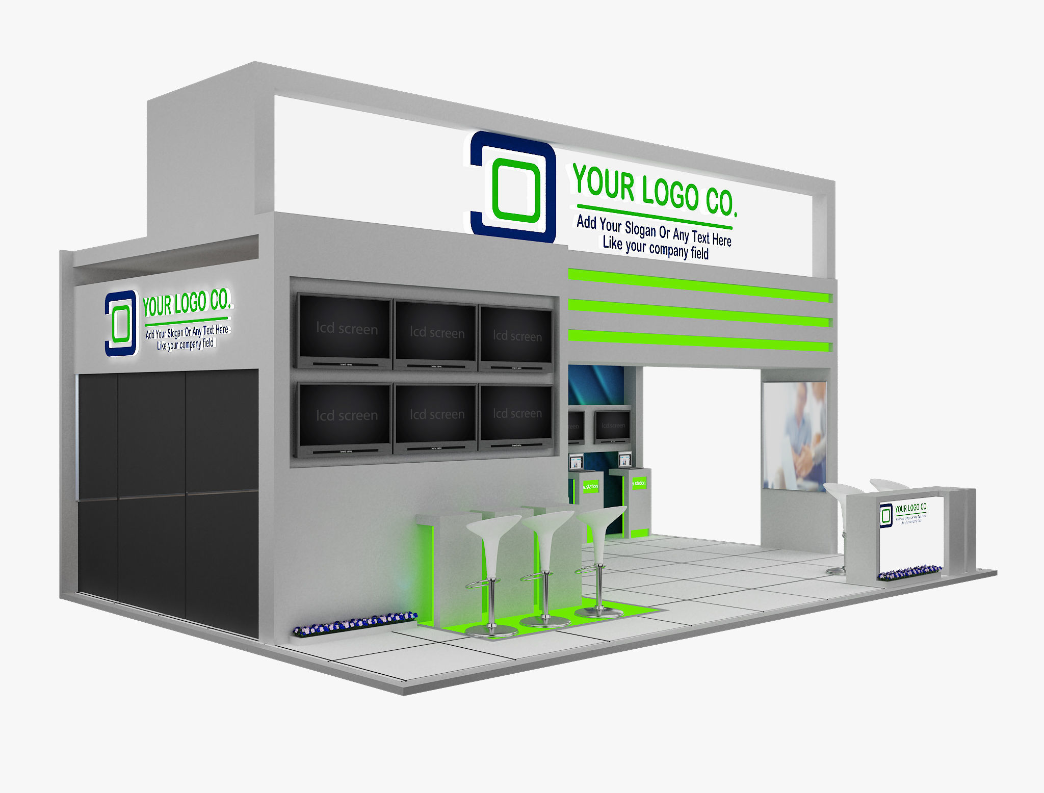 Booth Exhibition Stand a565c  3D model_6
