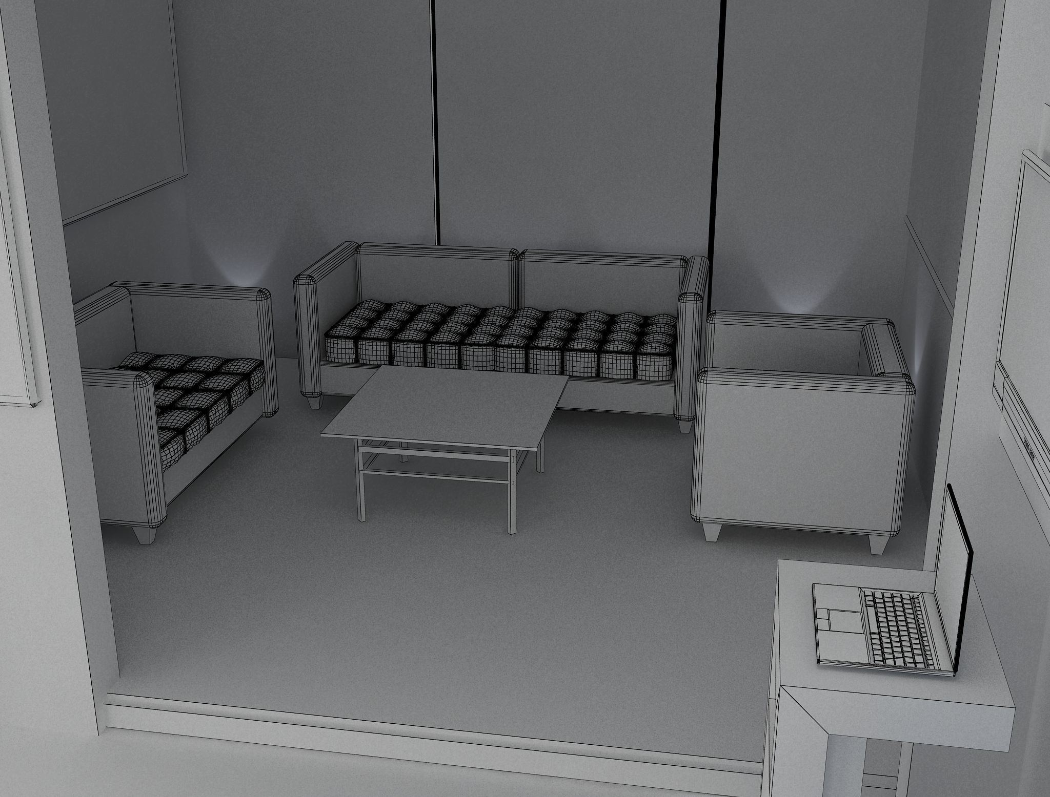 Booth Exhibition Stand a565c  3D model_19