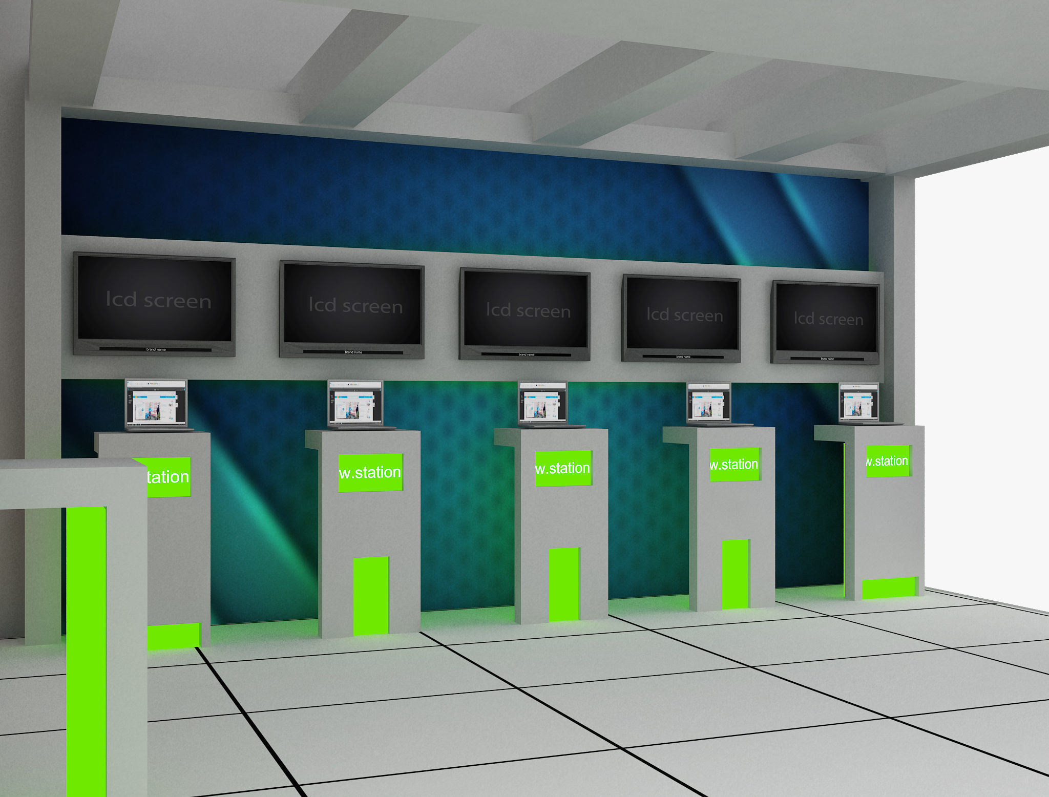 Booth Exhibition Stand a565c  3D model_16