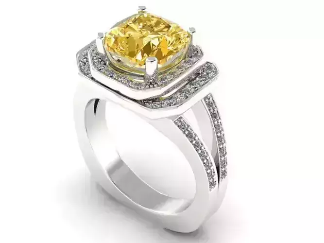 Rings sapphire halo engagement ring