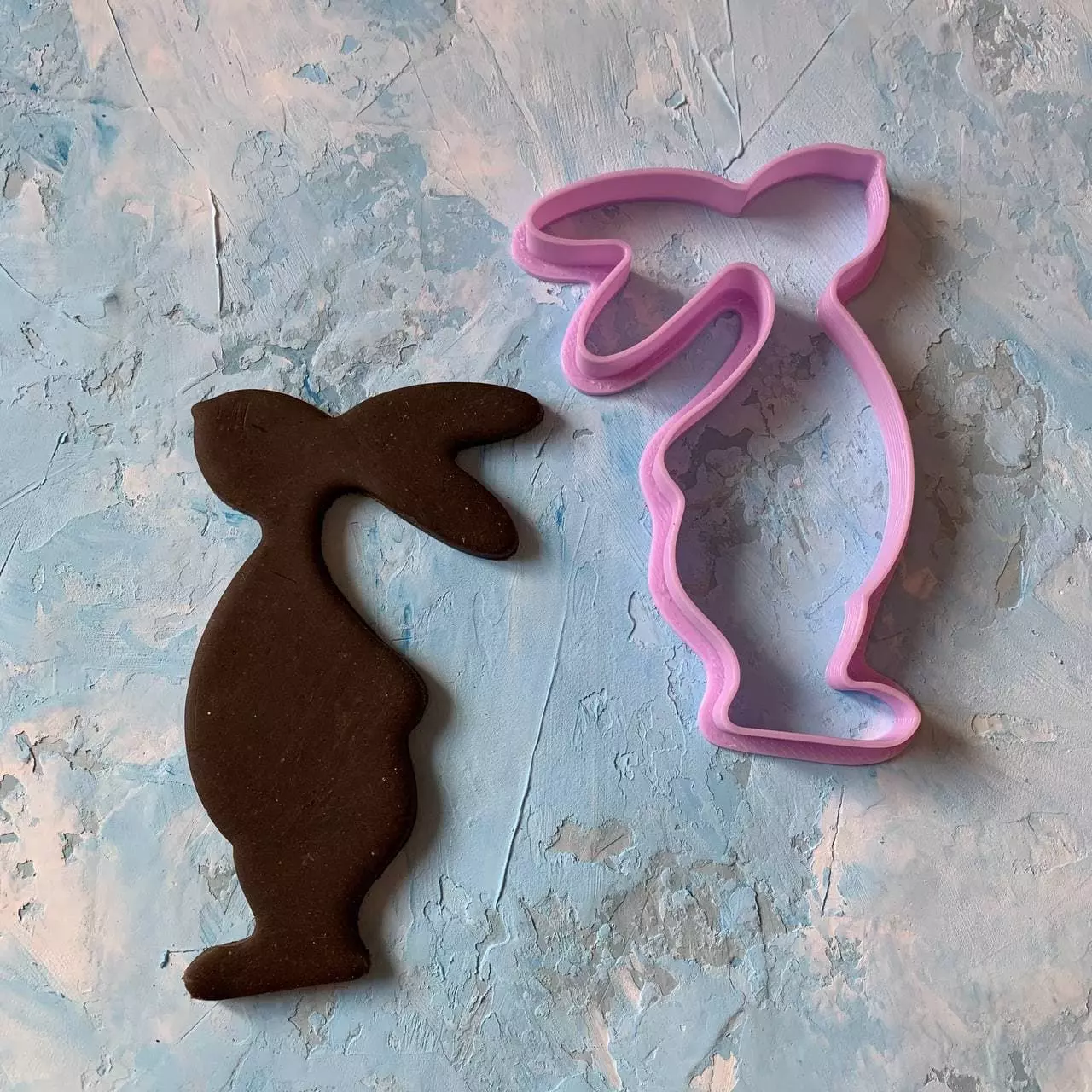 Easter bunny Cookie Cutter 3D print model_0