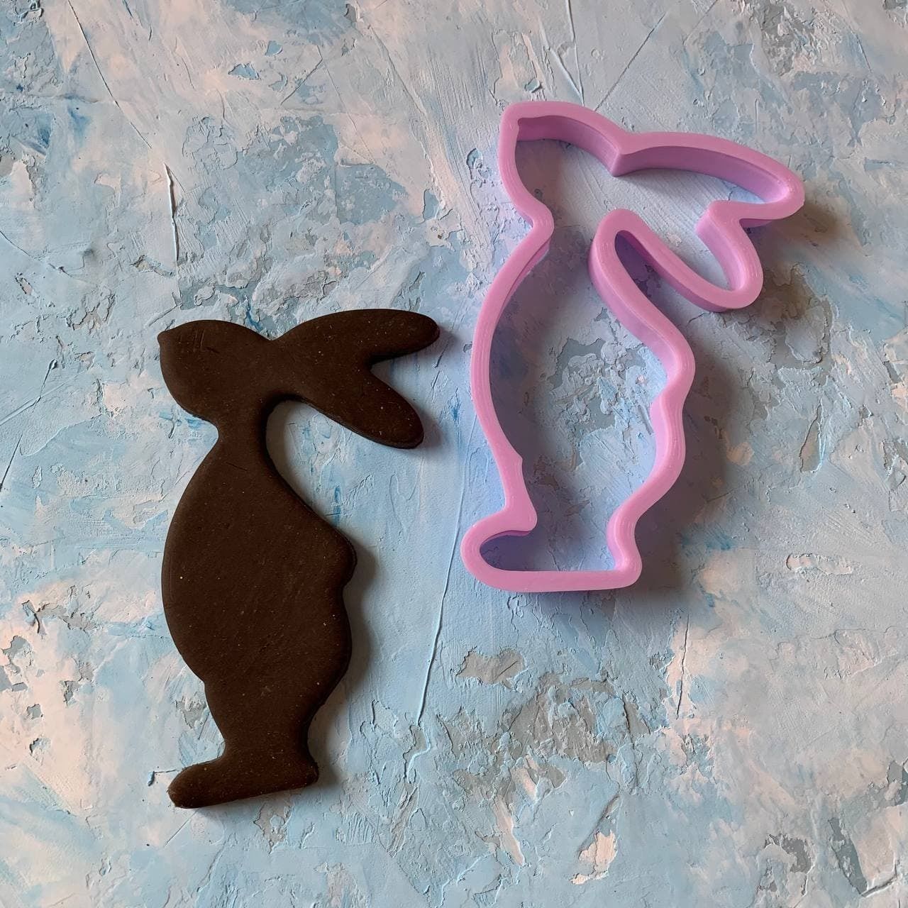 Easter bunny Cookie Cutter 3D print model_2
