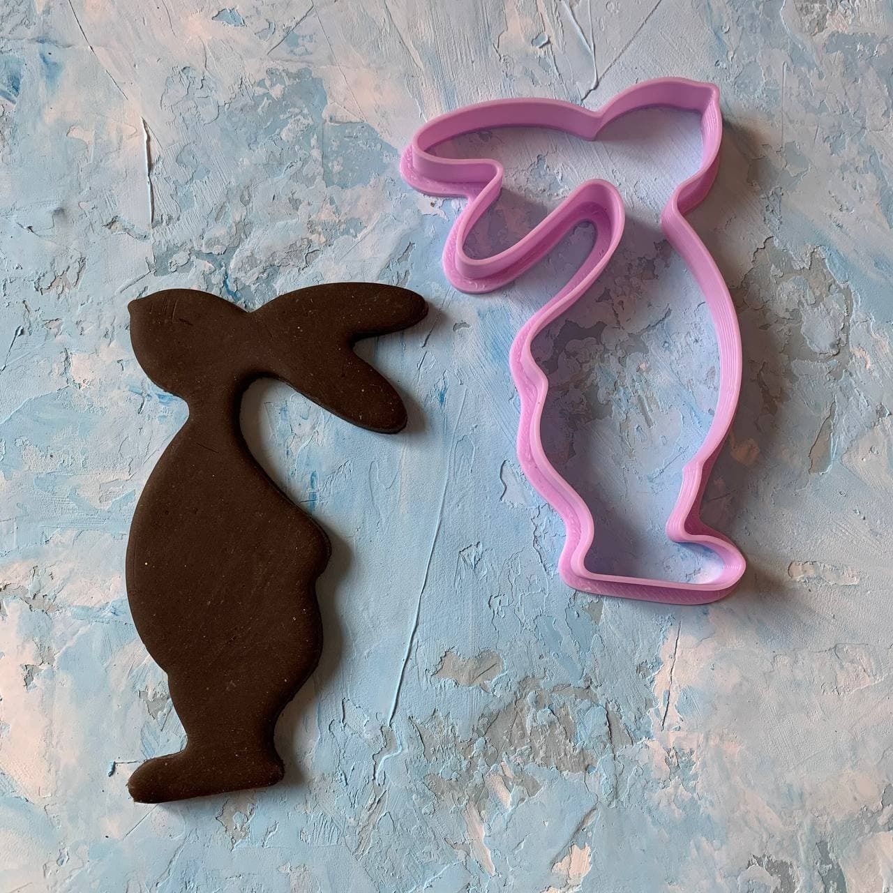 Easter bunny Cookie Cutter 3D print model_1