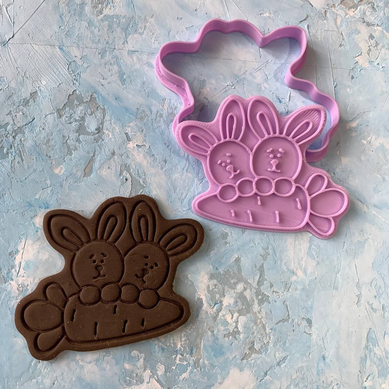 Easter bunny Cookie Cutter 3D print model_2