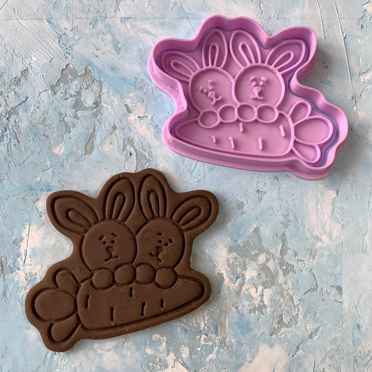 Easter bunny Cookie Cutter 3D print model_1