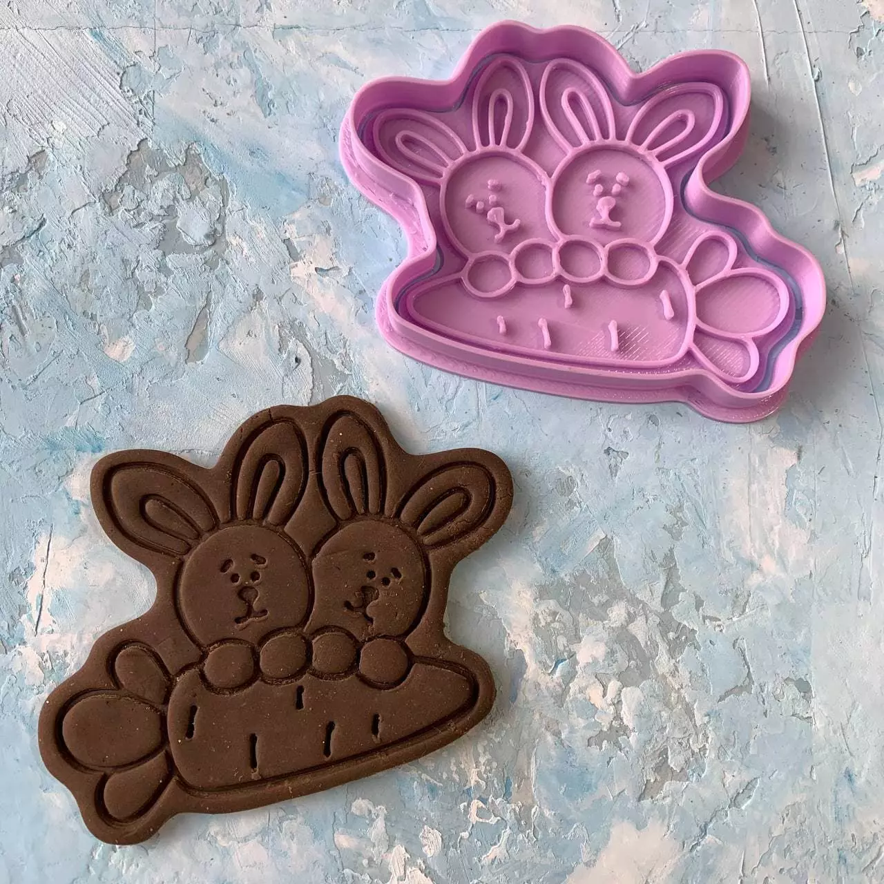 Easter bunny Cookie Cutter 3D print model_0