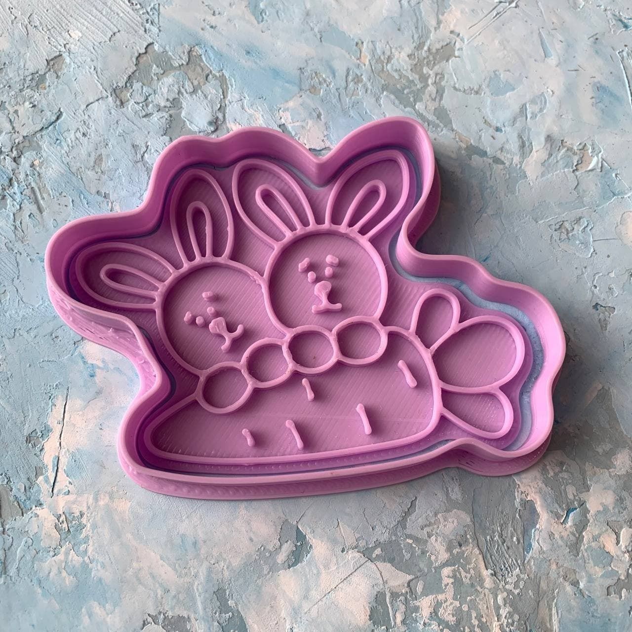 Easter bunny Cookie Cutter 3D print model_5