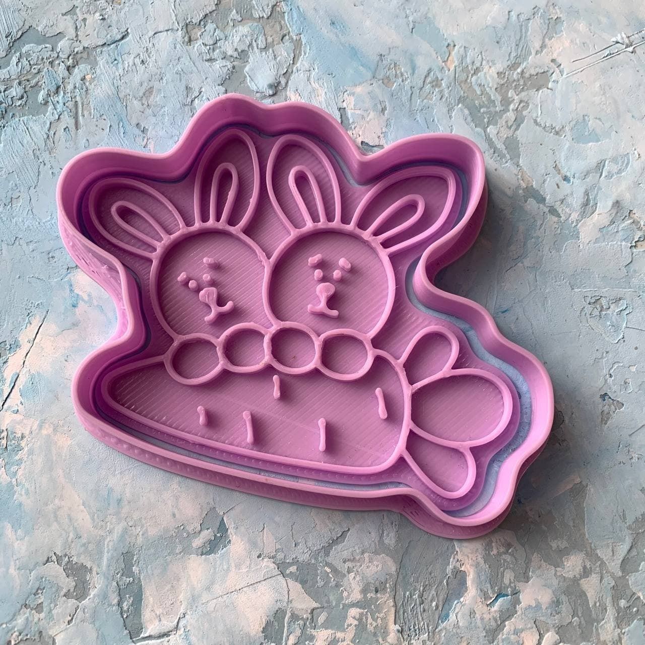 Easter bunny Cookie Cutter 3D print model_4