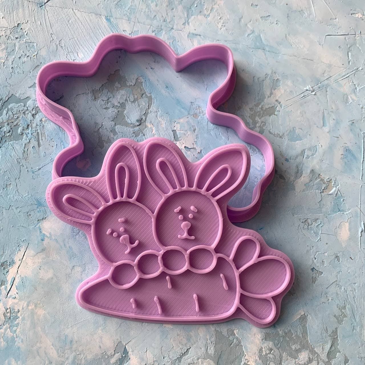 Easter bunny Cookie Cutter 3D print model_3