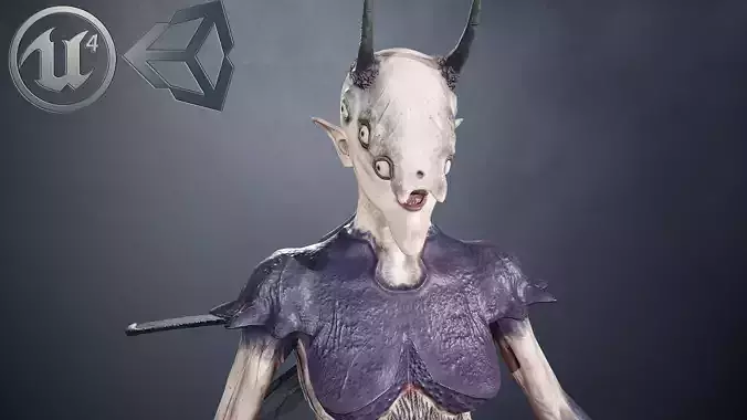 Elliel humanoid creature