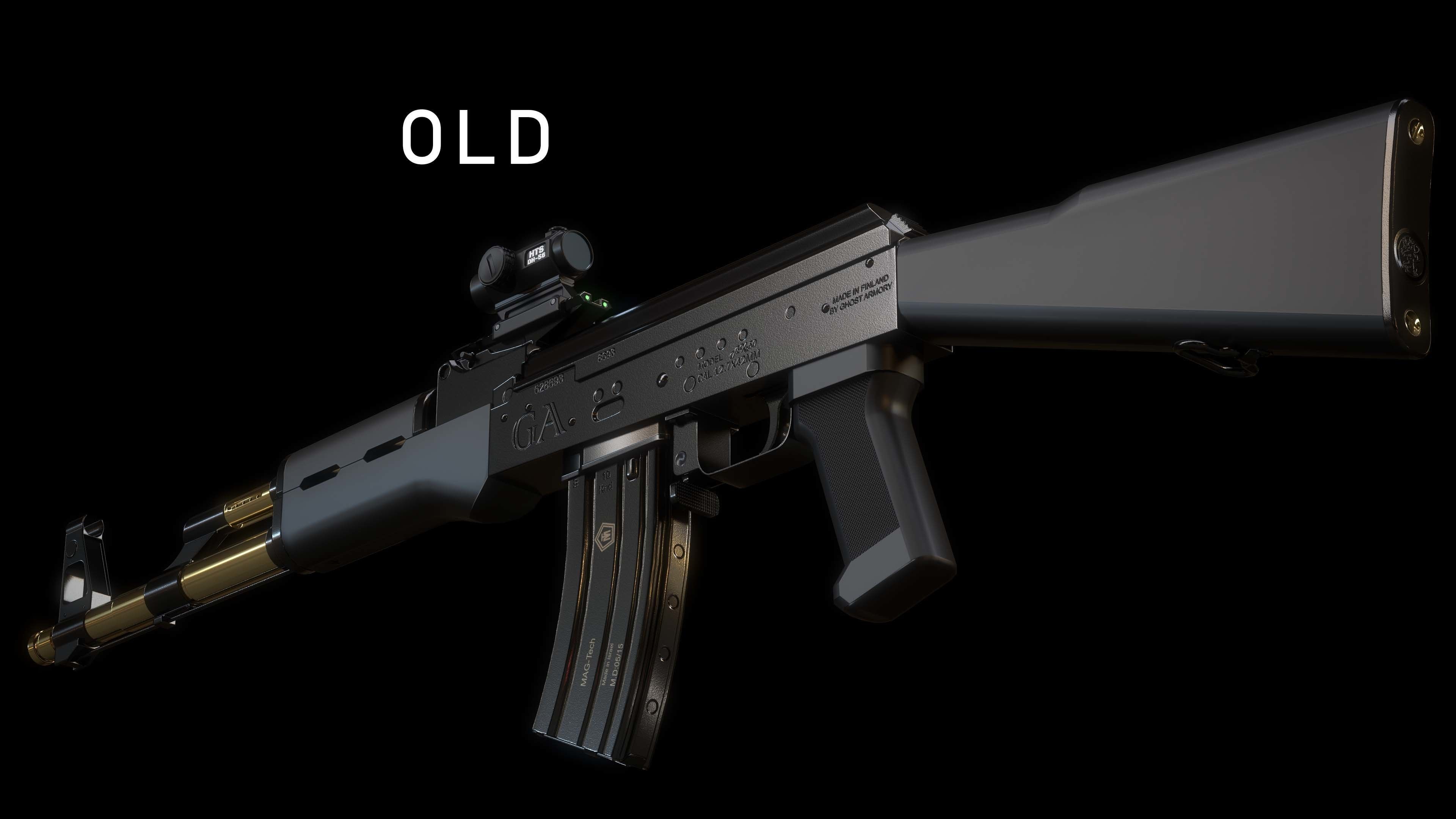 AK-50 ak - rifle Low-poly 3D model_33