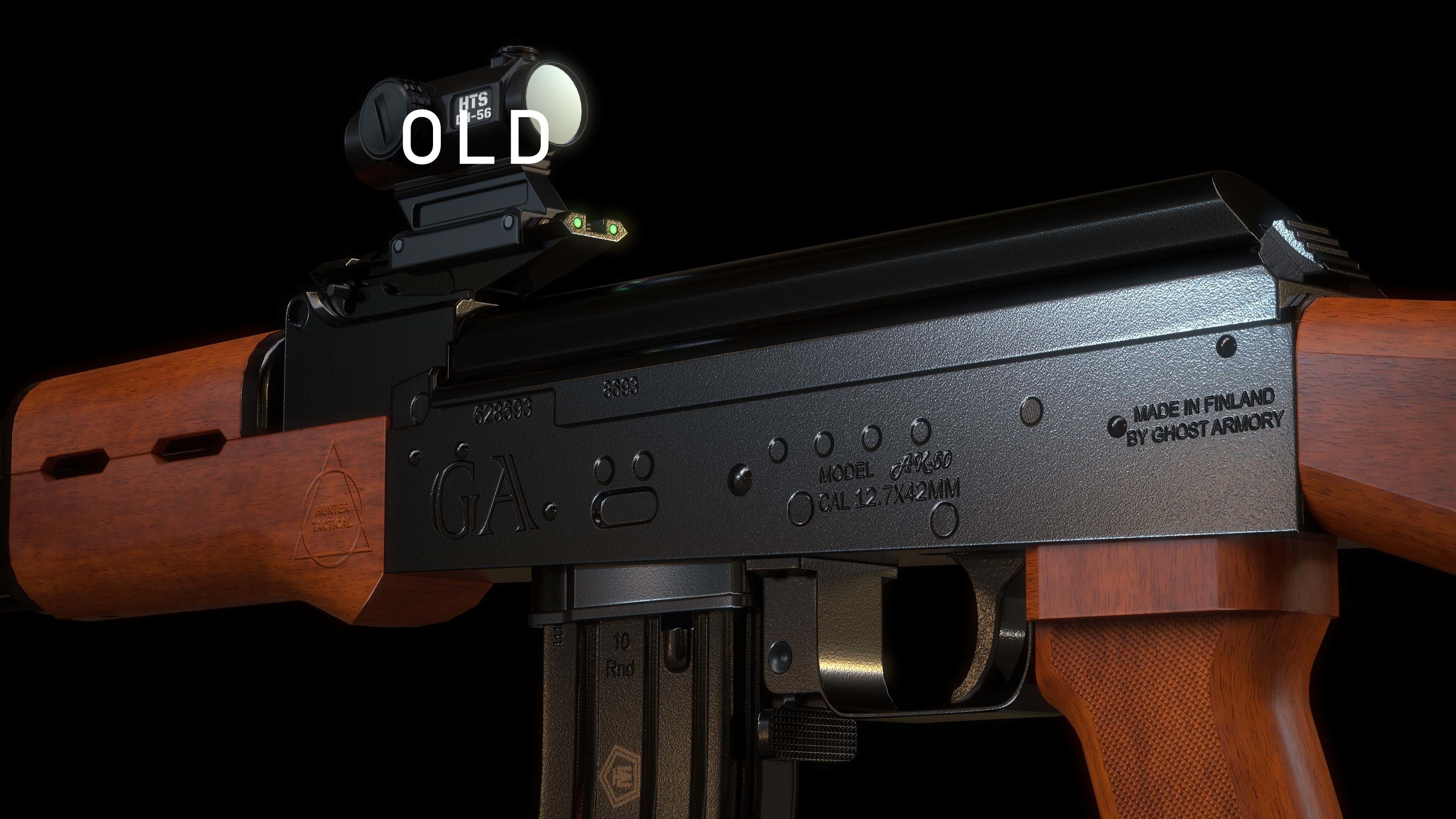 AK-50 ak - rifle Low-poly 3D model_31