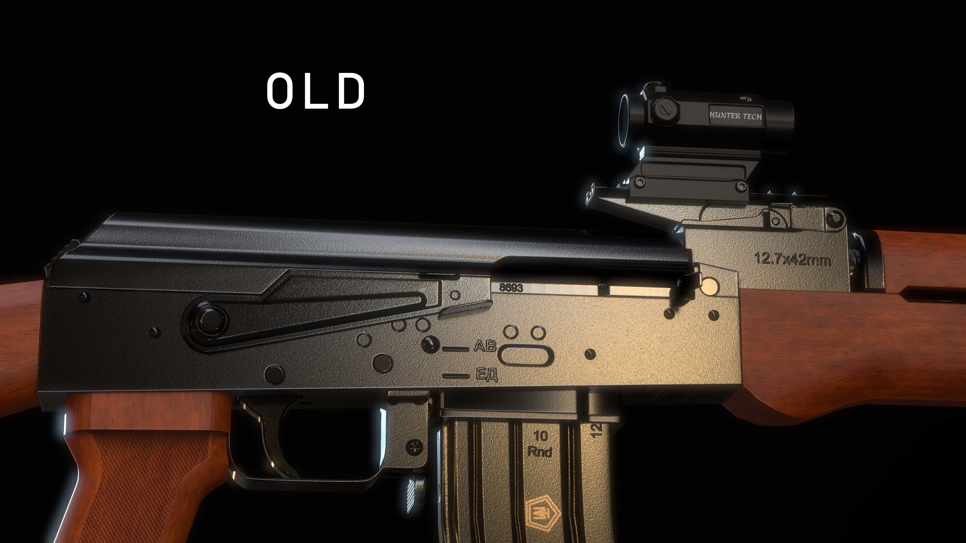 AK-50 ak - rifle Low-poly 3D model_19