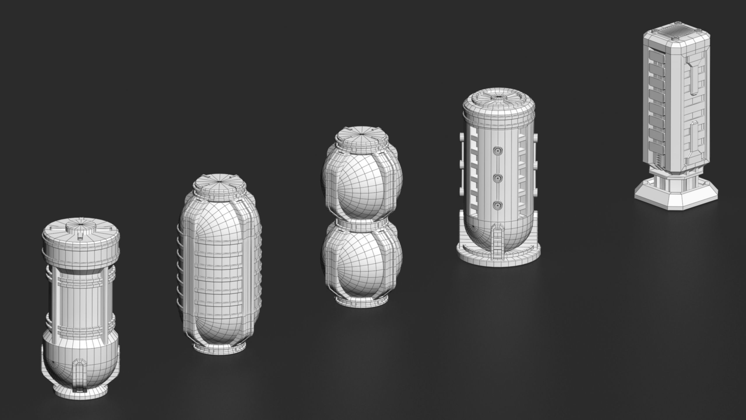 scifi props 3 3D model_22