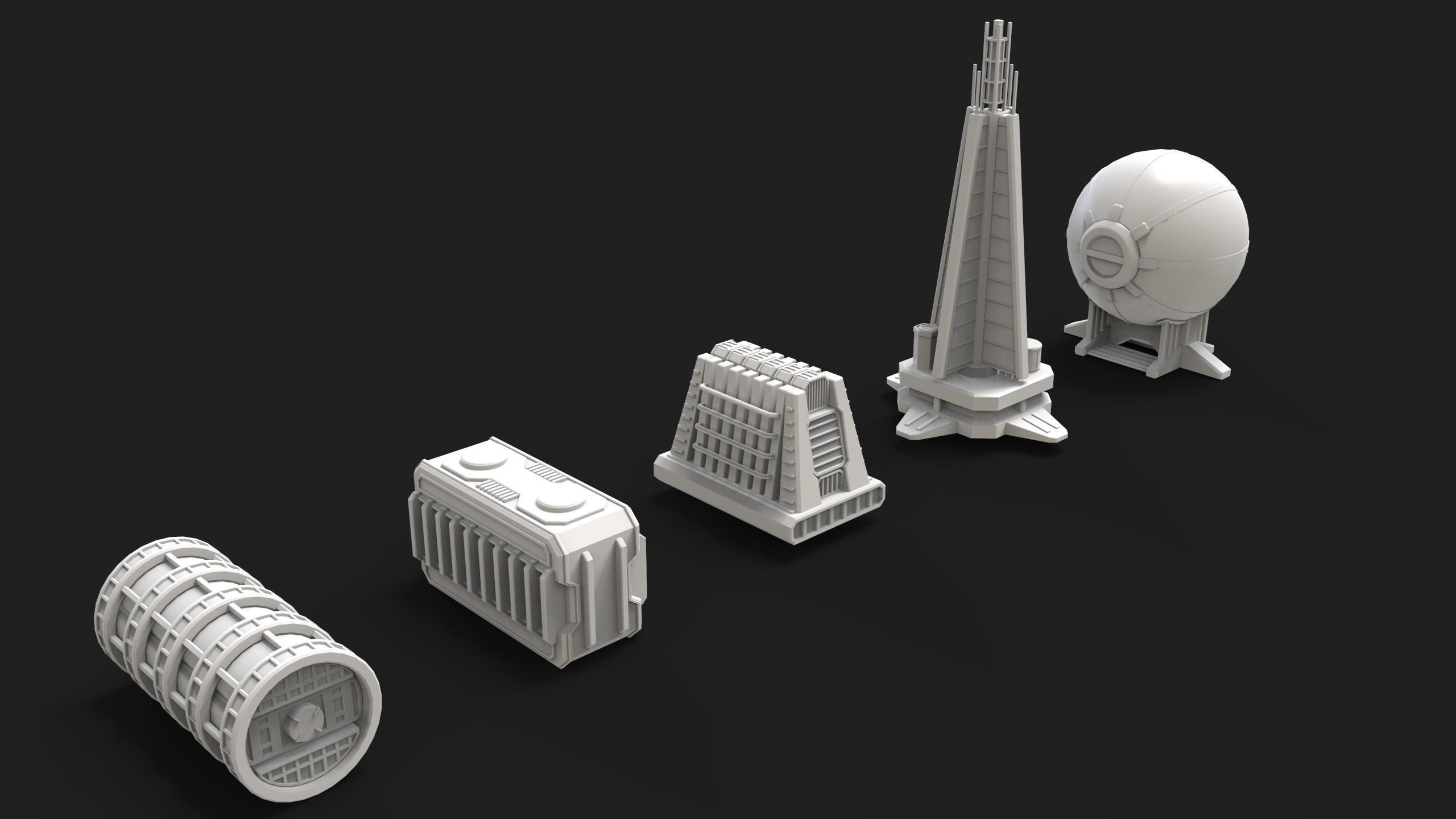 scifi props 3 3D model_10