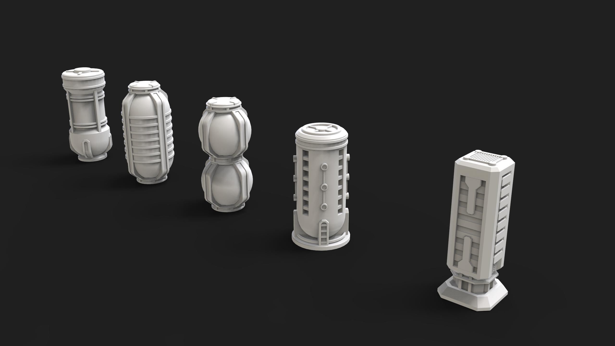 scifi props 3 3D model_13