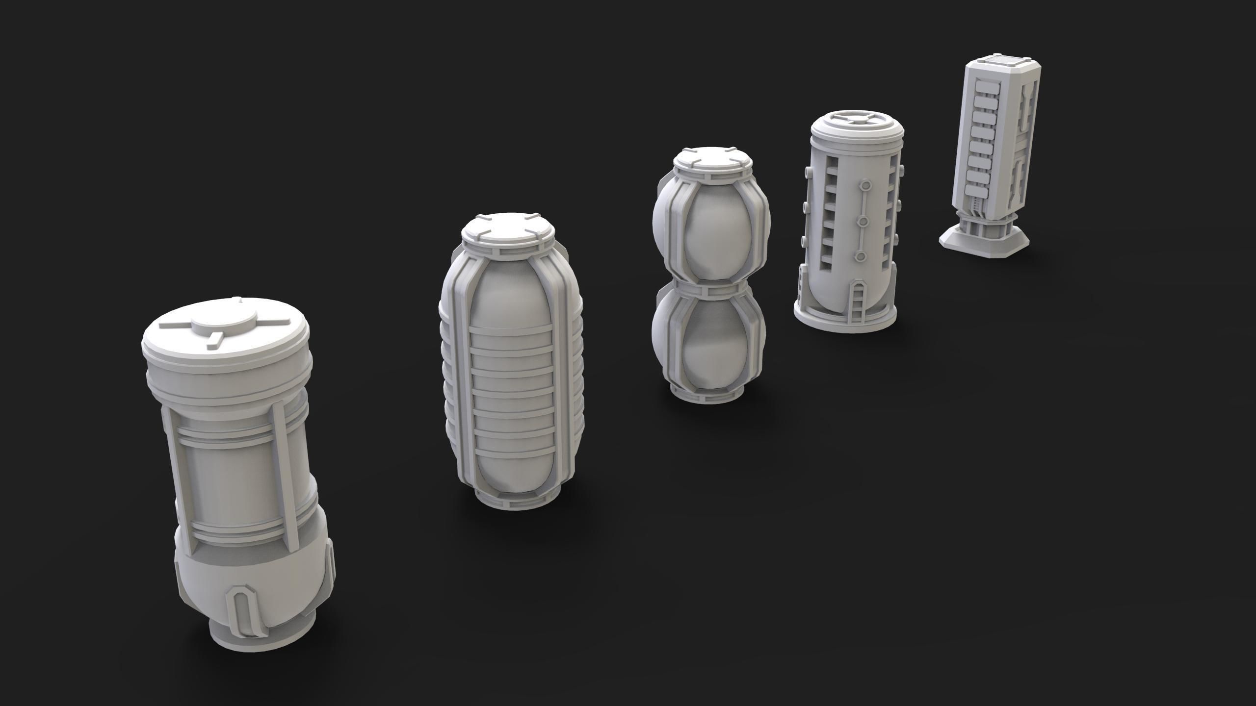 scifi props 3 3D model_12