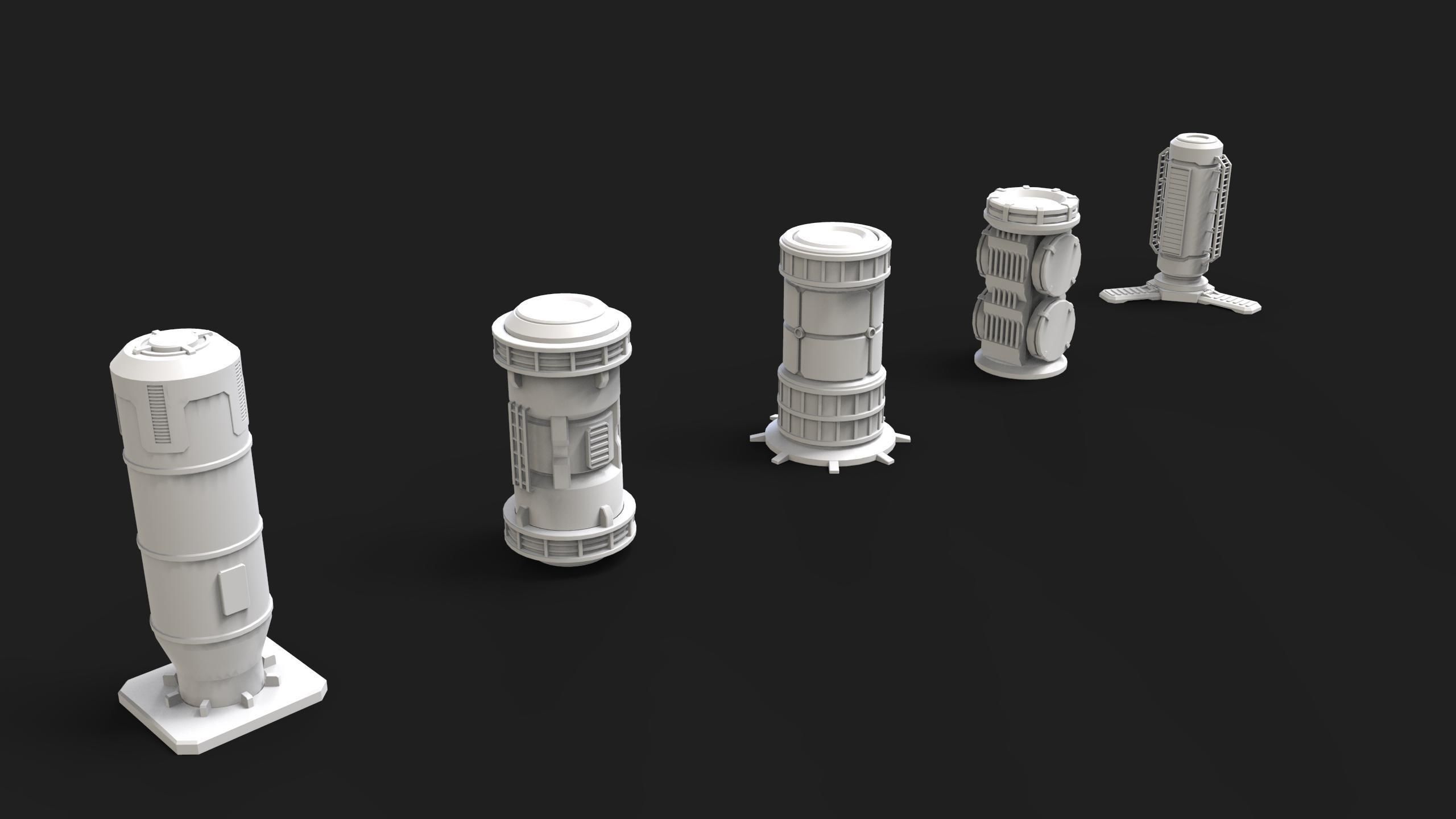 scifi props 3 3D model_14