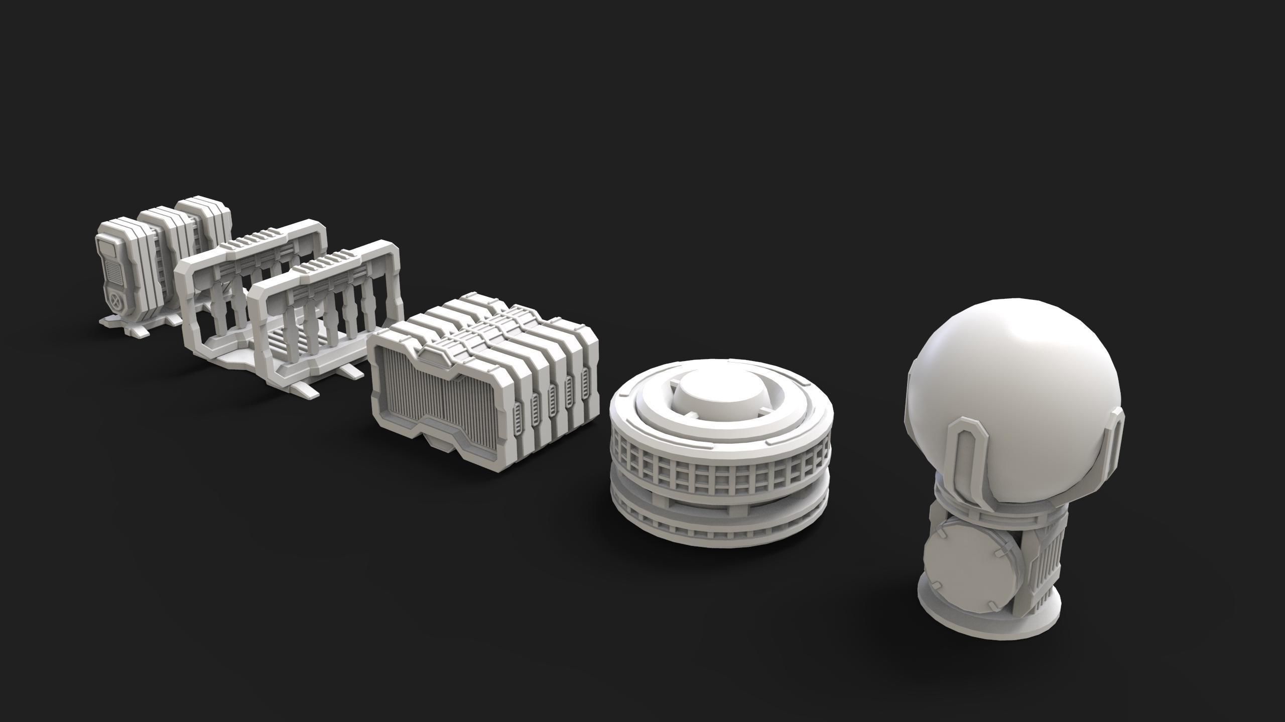 scifi props 3 3D model_6