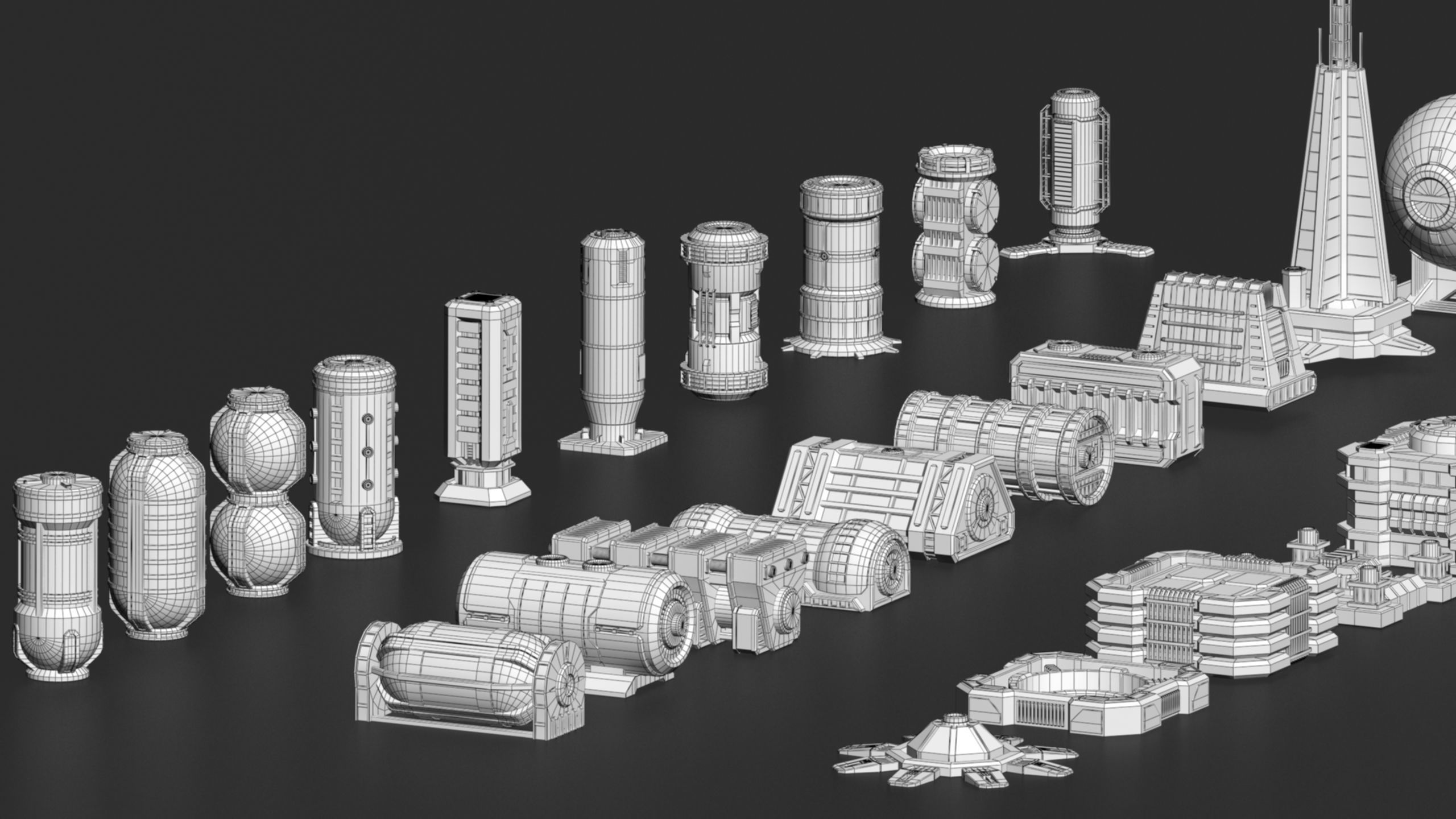 scifi props 3 3D model_17