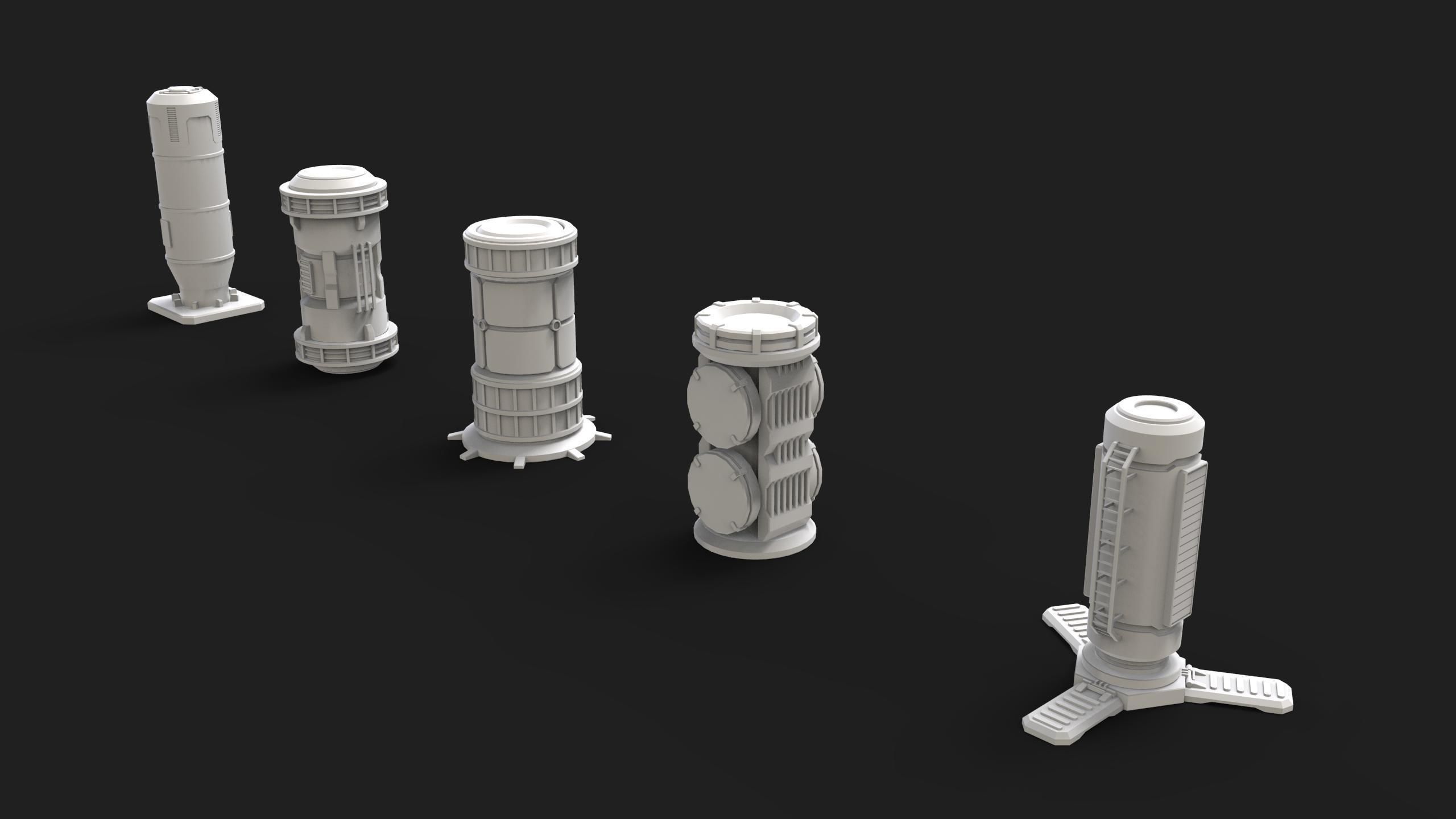 scifi props 3 3D model_15