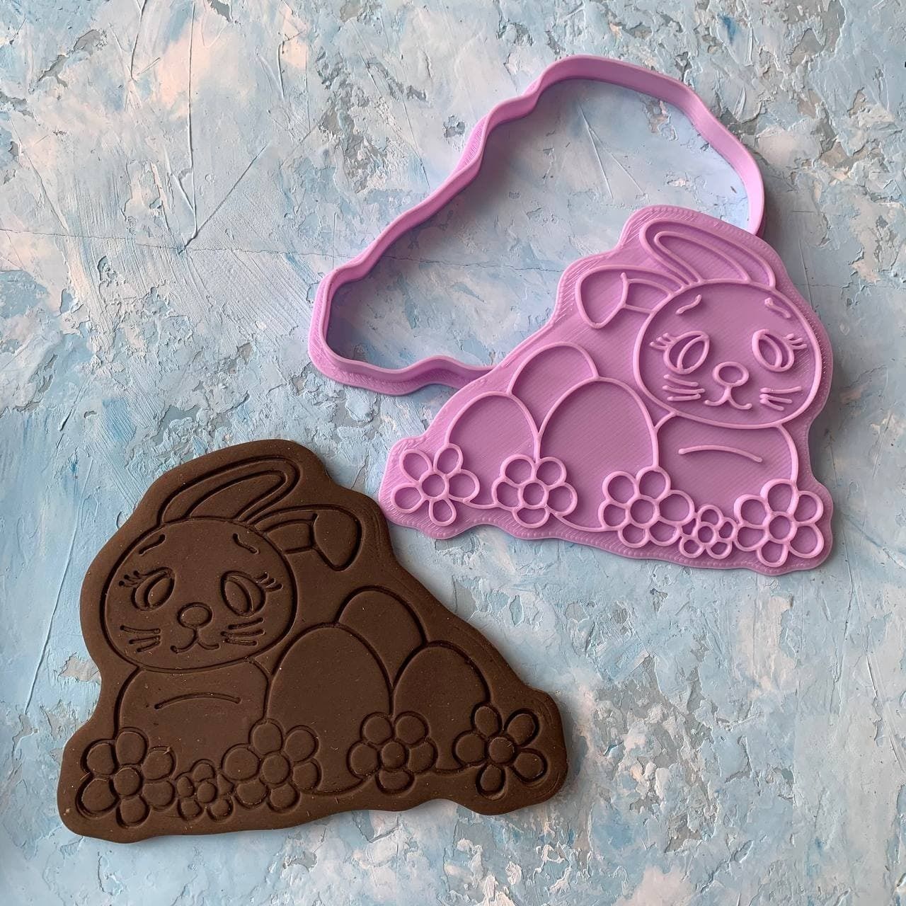 Easter bunny Cookie Cutter 3D print model_1